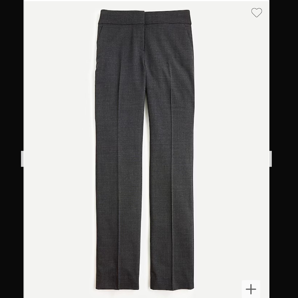 J Crew 365 Edie full-length trouser in Italian stretch wool size 6